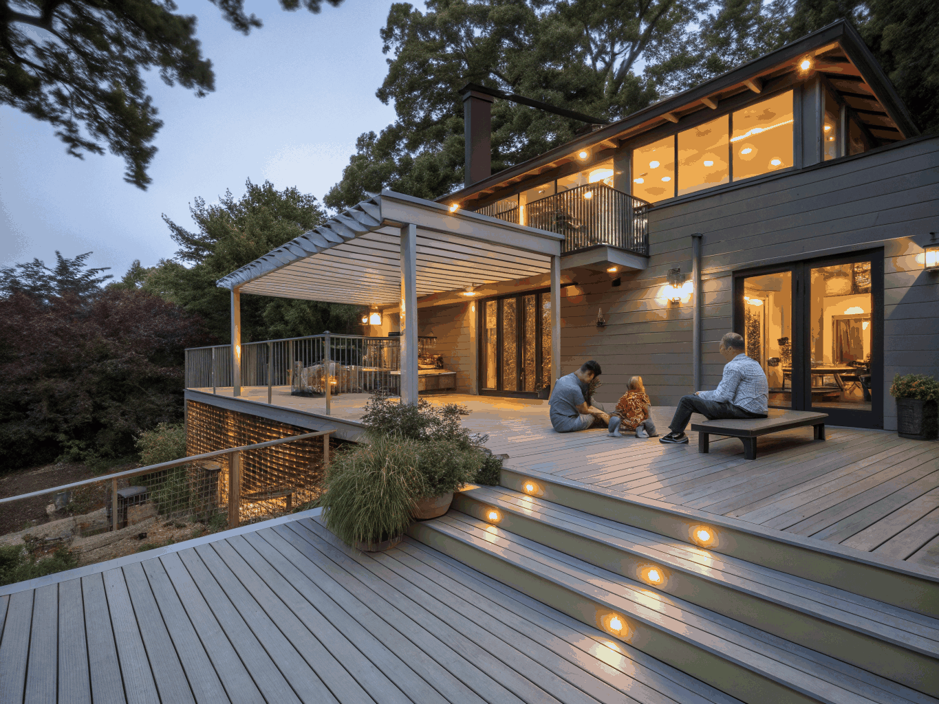 Residential remodeling design inspiration in Sandy Springs GA - Architectural Covered Deck and Patio