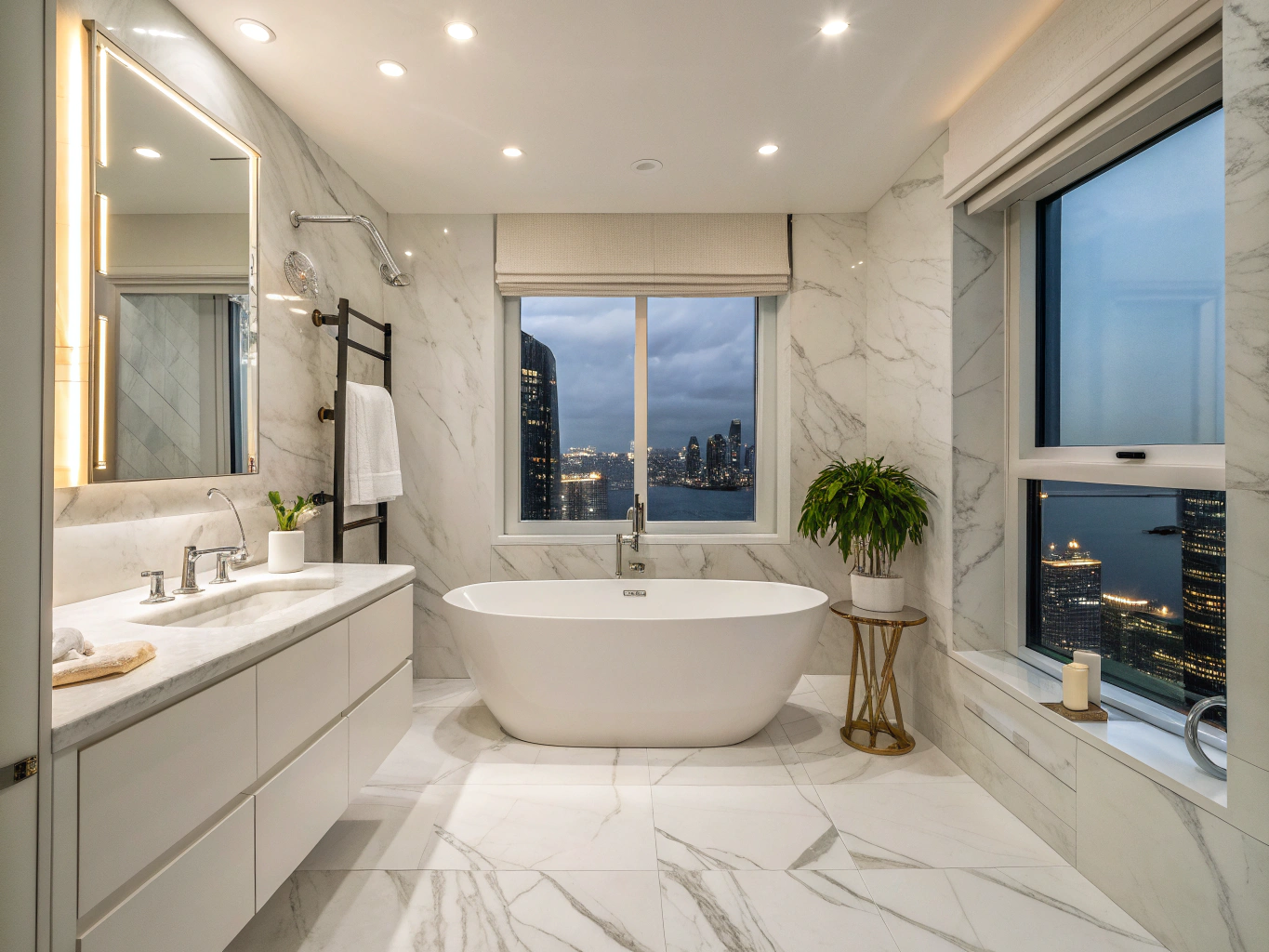 Residential remodeling design inspiration in Sandy Springs GA - Primary Spa Bath with Glass Enclosure