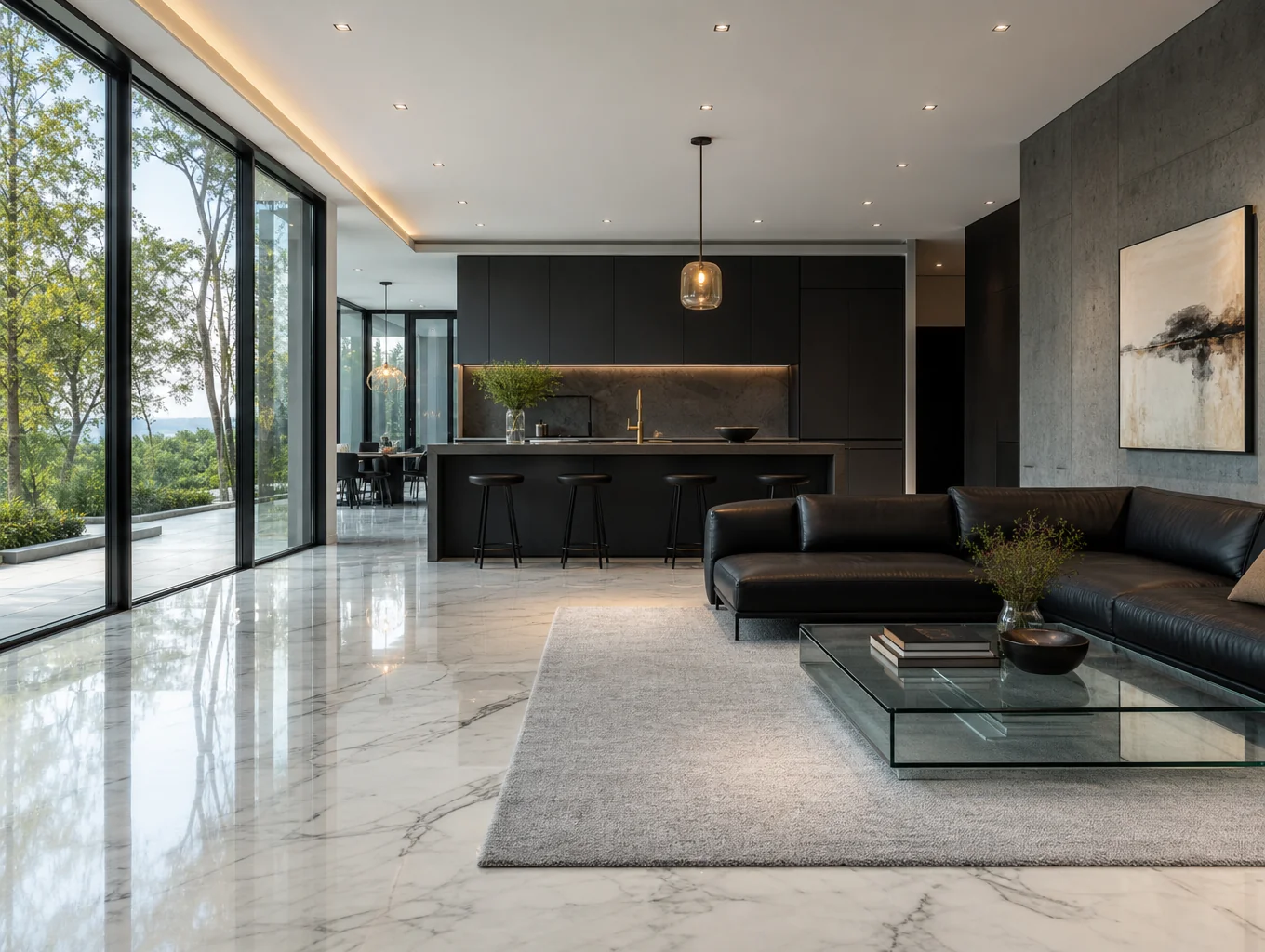 Renovated open-plan living space, example design inspiration